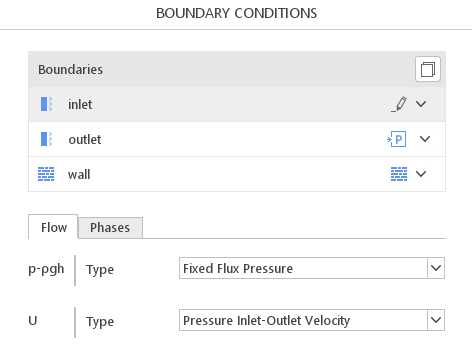 Fixed Flux Pressure Boundary Condition in SimFlow