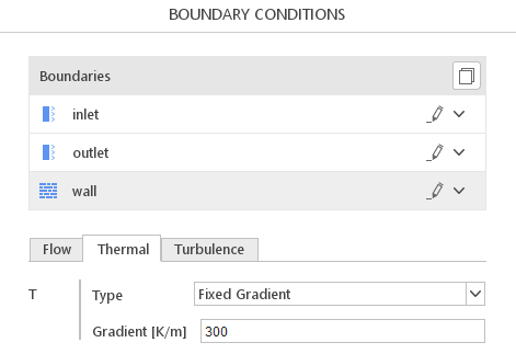 Fixed Gradient Boundary Condition in SimFlow