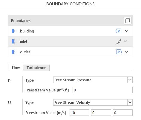 Freestream boundary condition in SimFlow