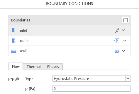 Hydrostatic Pressure Boundary Condition in SimFlow
