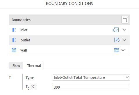 Inlet Outlet Total Temperature Boundary Condition in SimFlow