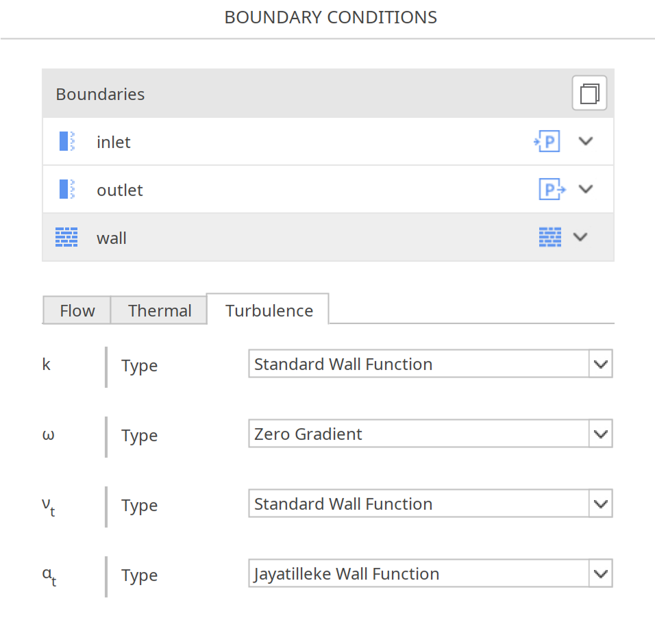 Jayatilleke Wall Function boundary condition in SimFlow