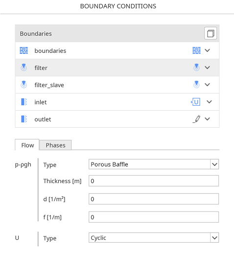 Porous Baffle boundary condition in SimFlow