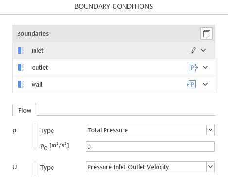 Pressure Inlet Outlet Velocity boundary condition in SimFlow