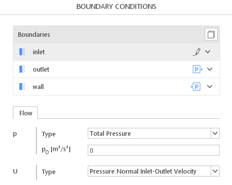 Pressure Normal Inlet Outlet Velocity boundary condition in SimFlow