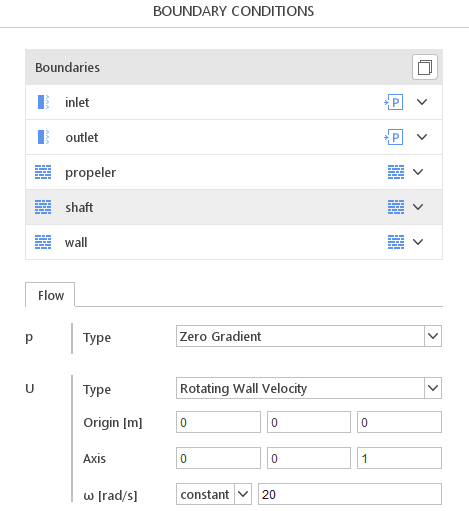 Rotating Wall Velocity Boundary Condition SimFlow