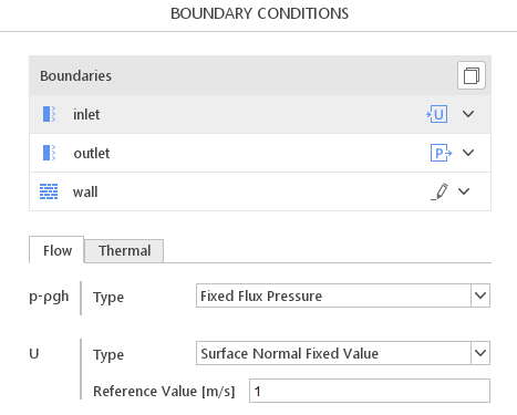 Surface Normal Fixed Value in SimFlow