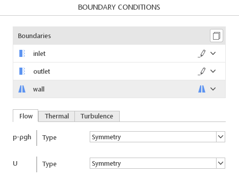 Symmetry definition in SimFlow