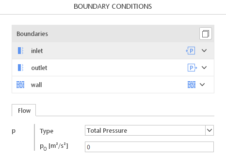 Total Pressure Boundary Condition SimFlow - incompressible flows