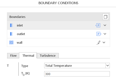 Total Temperature Boundary Condition SimFlow