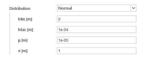 size distribution normal