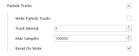 solution particle tracks