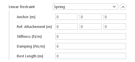 6dof linear restraint spring