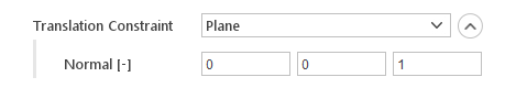 6dof translation constraint plane