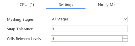 mesh settings