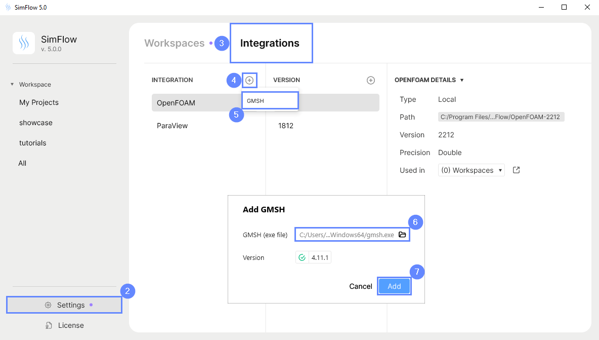 gmsh integration