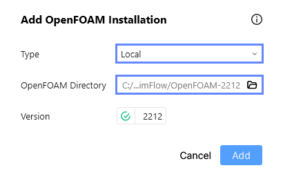 local openfoam add