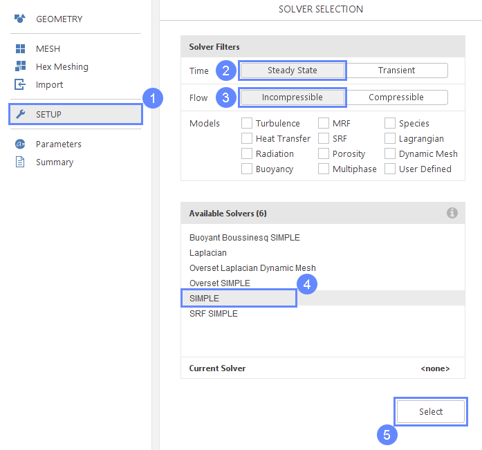 car 11 select solver