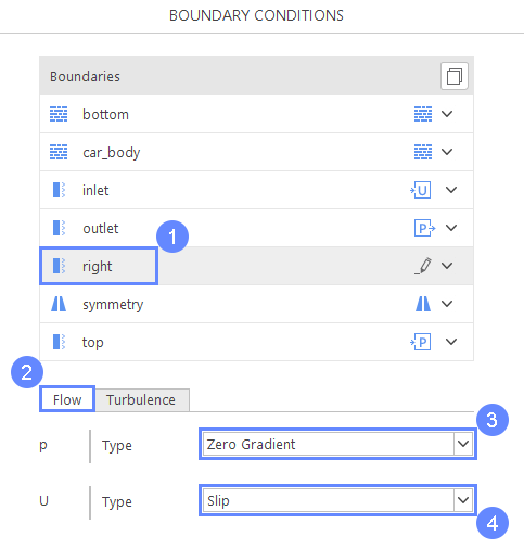 car 16 boundary conditions right flow