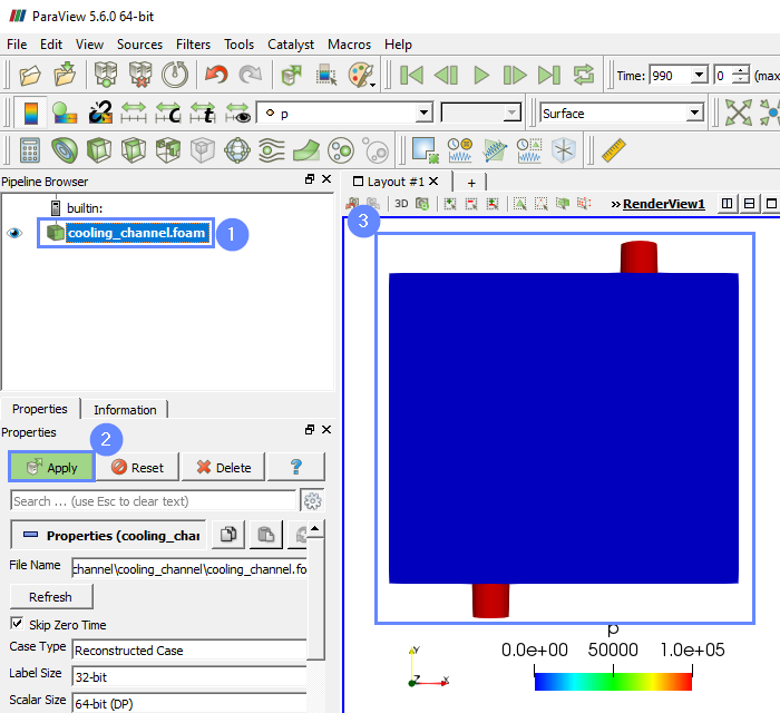 cp 32 paraview load results