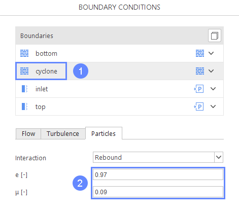 cs 23 boundary conditions cyclone particles