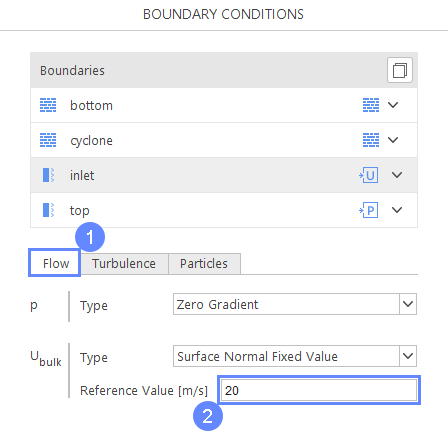 cs 25 boundary conditions inlet flow