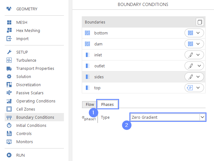 db 16 boundary conditions sides phases