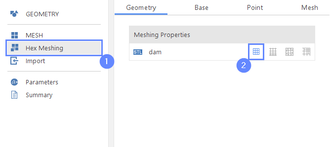 db 4 geometry meshing