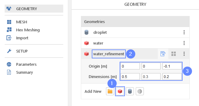 droplet 07 water refinement geometry