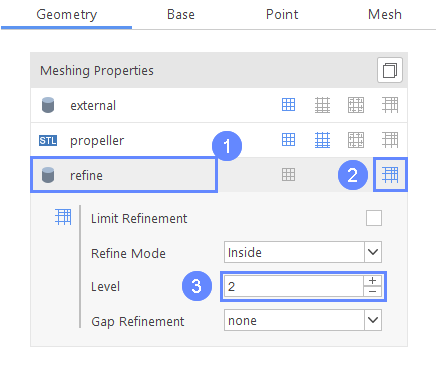 pp 10 meshing parameters refine