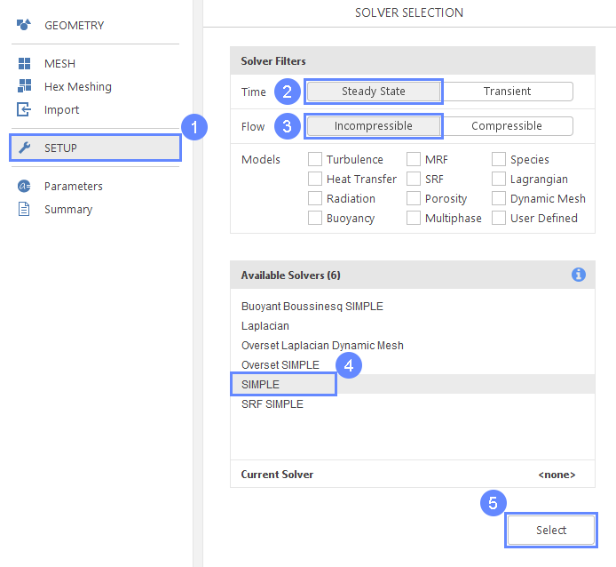 pp 2 1 select solver