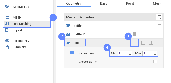 Sloshing Tank 08 Hex Meshing