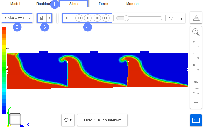 Sloshing Tank 37 Slice baffles