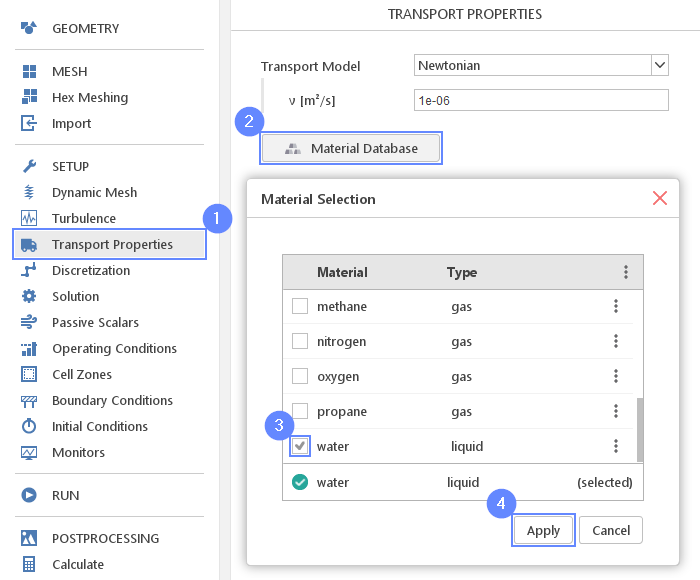 staticMixer 20 Transport properties