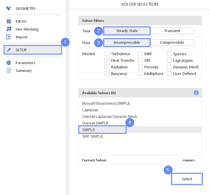 Tesl Valve 21 Select Solver