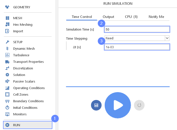 Turbidity Current 26 Run Time Control