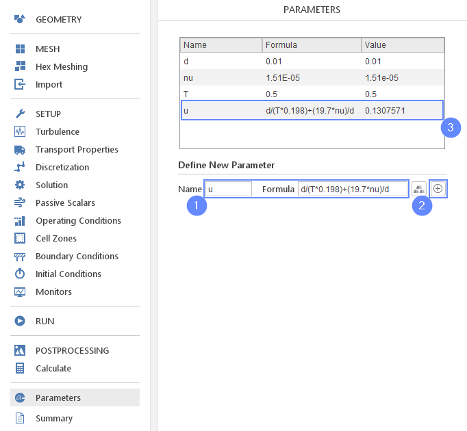 von Karman 17 Parameters u