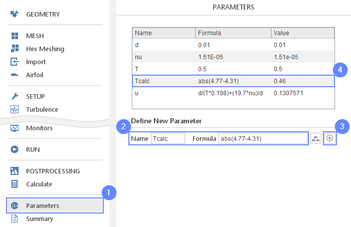 von Karman 28 Parameter Tcalc